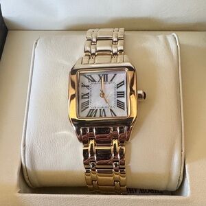 Bronzo Italia Mother of Pearl cushion dial Panther watch
